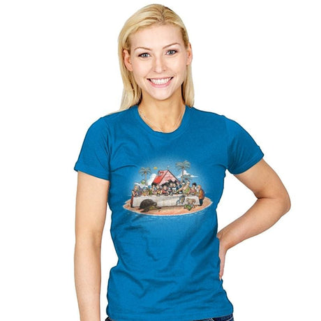 Kame dinner - Womens T-Shirts RIPT Apparel Small / Turquoise