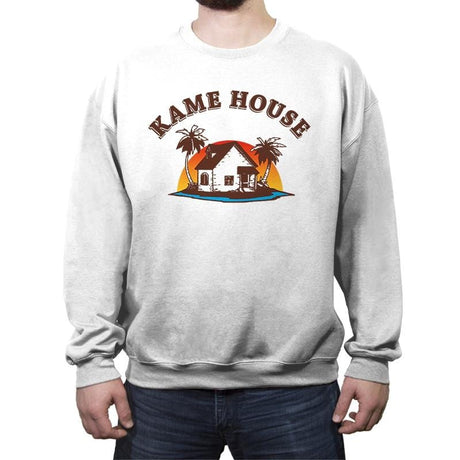 Kame House - Crew Neck Sweatshirt Crew Neck Sweatshirt RIPT Apparel Small / White