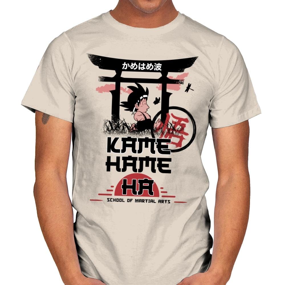 Kame School Of Martial Arts - Mens T-Shirts RIPT Apparel Small / Natural