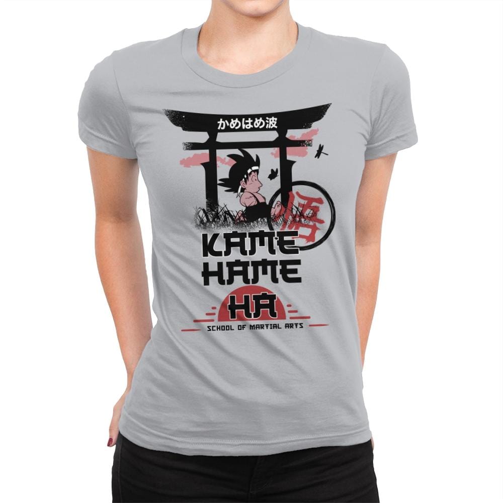 Kame School Of Martial Arts - Womens Premium T-Shirts RIPT Apparel Small / Heather Grey