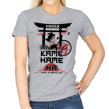 Kame School Of Martial Arts - Womens T-Shirts RIPT Apparel Small / Sport Grey