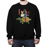 Kame, Usagi and Ratto Ninjas - Crew Neck Sweatshirt Crew Neck Sweatshirt RIPT Apparel
