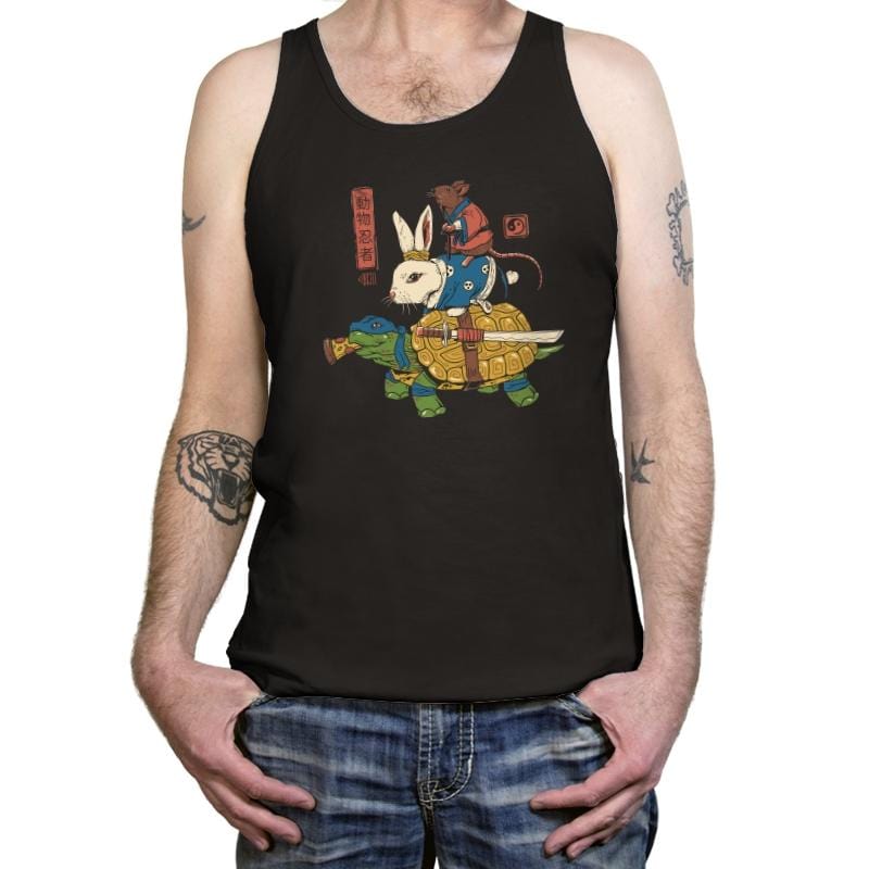 Kame, Usagi and Ratto Ninjas - Tanktop Tanktop RIPT Apparel