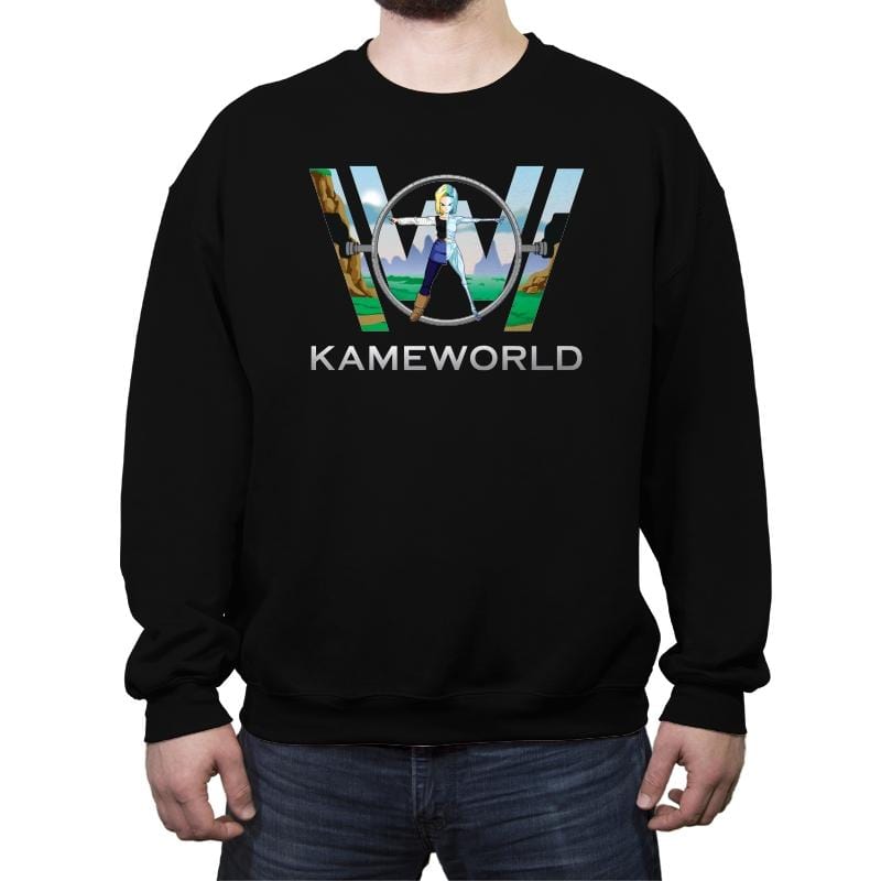 Kameworld - Crew Neck Sweatshirt Crew Neck Sweatshirt RIPT Apparel Small / Black