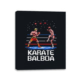 Karate Balboa - Canvas Wraps Canvas Wraps RIPT Apparel 11x14 / Black