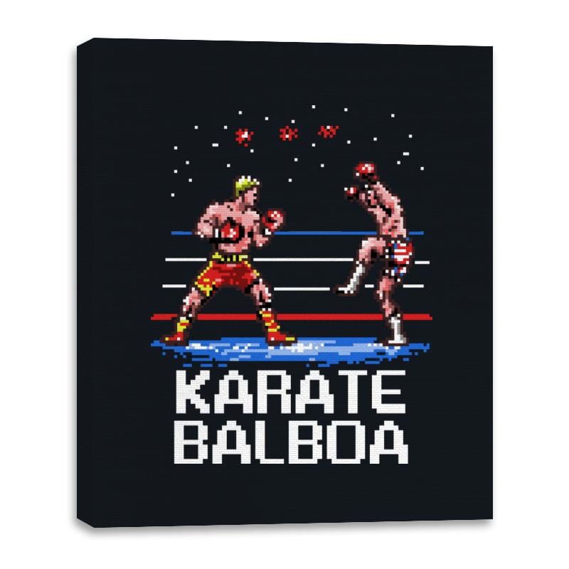 Karate Balboa - Canvas Wraps Canvas Wraps RIPT Apparel 16x20 / Black