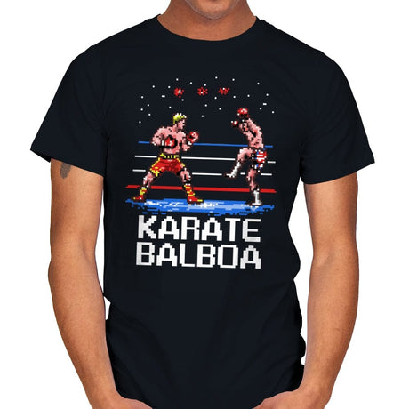 Karate Balboa - Mens T-Shirts RIPT Apparel Small / Black