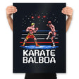Karate Balboa - Prints Posters RIPT Apparel 18x24 / Black
