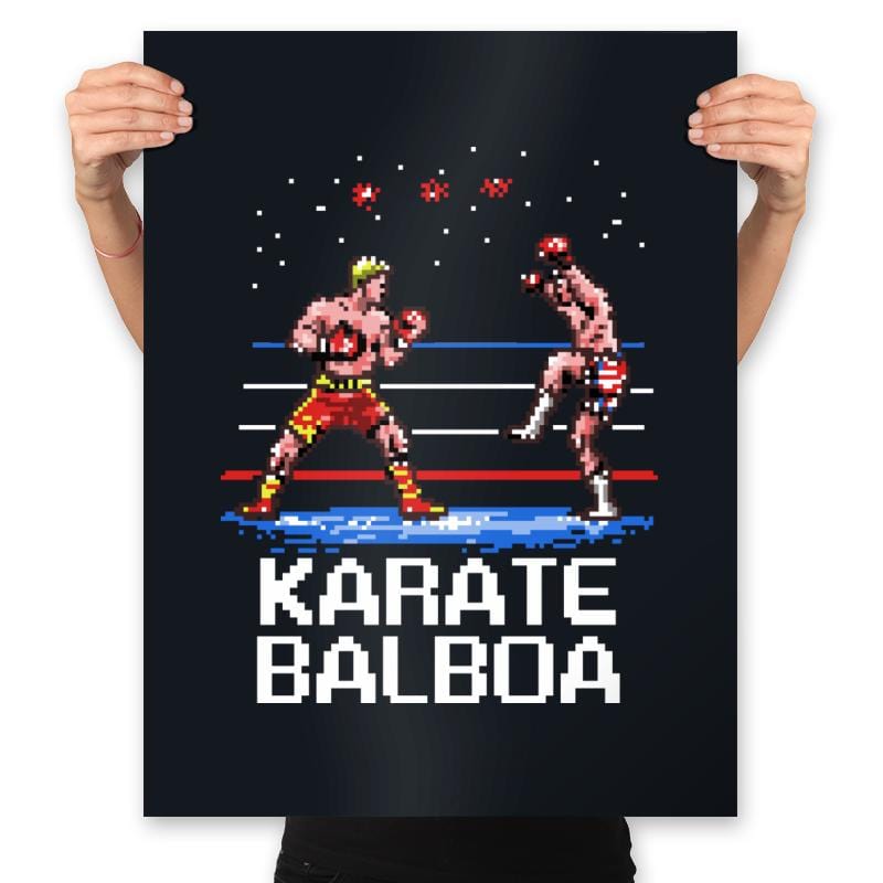 Karate Balboa - Prints Posters RIPT Apparel 18x24 / Black