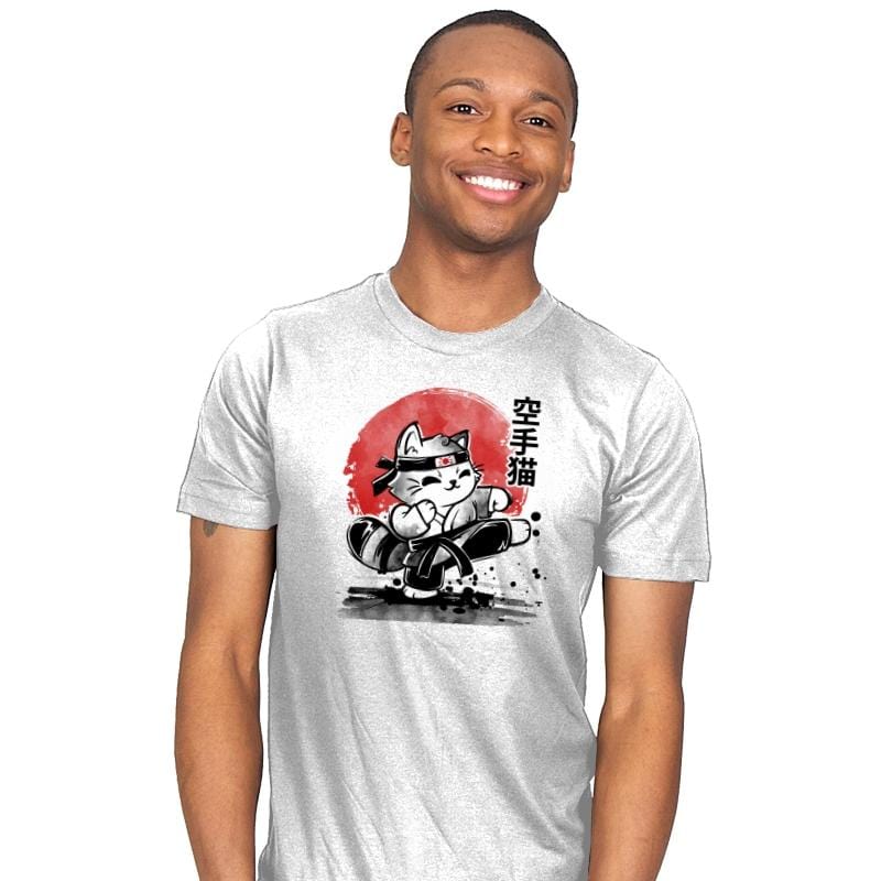 Karate Cat - Mens T-Shirts RIPT Apparel