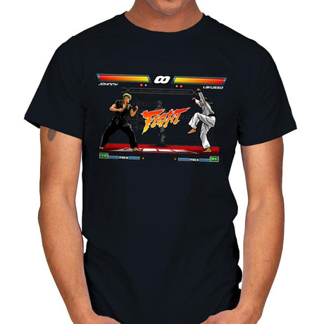 Karate Fighter - Mens T-Shirts RIPT Apparel Small / Black