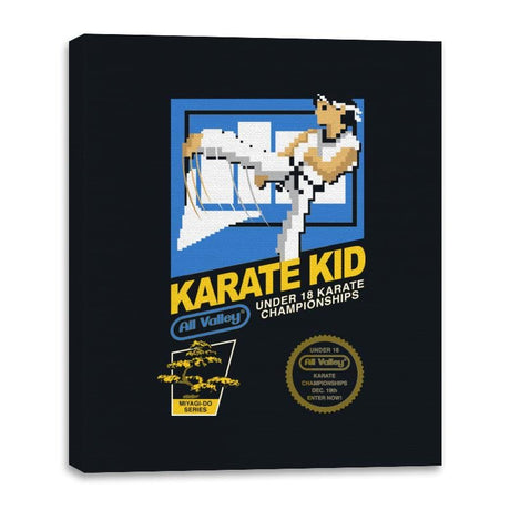 Karate Game - Canvas Wraps Canvas Wraps RIPT Apparel 16x20 / Black