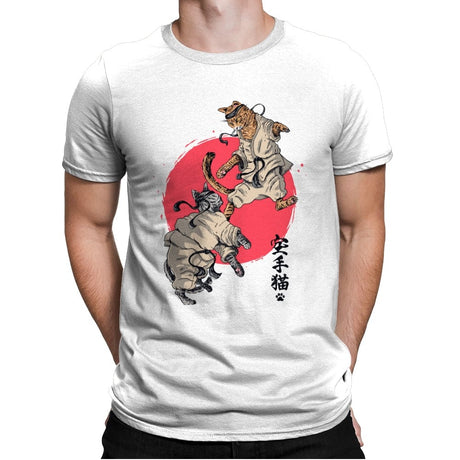Karate Kats - Mens Premium T-Shirts RIPT Apparel Small / White