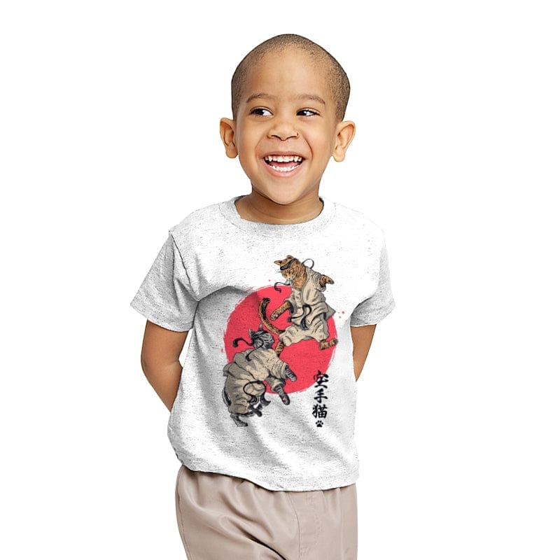 Karate Kats - Youth T-Shirts RIPT Apparel X-small / White