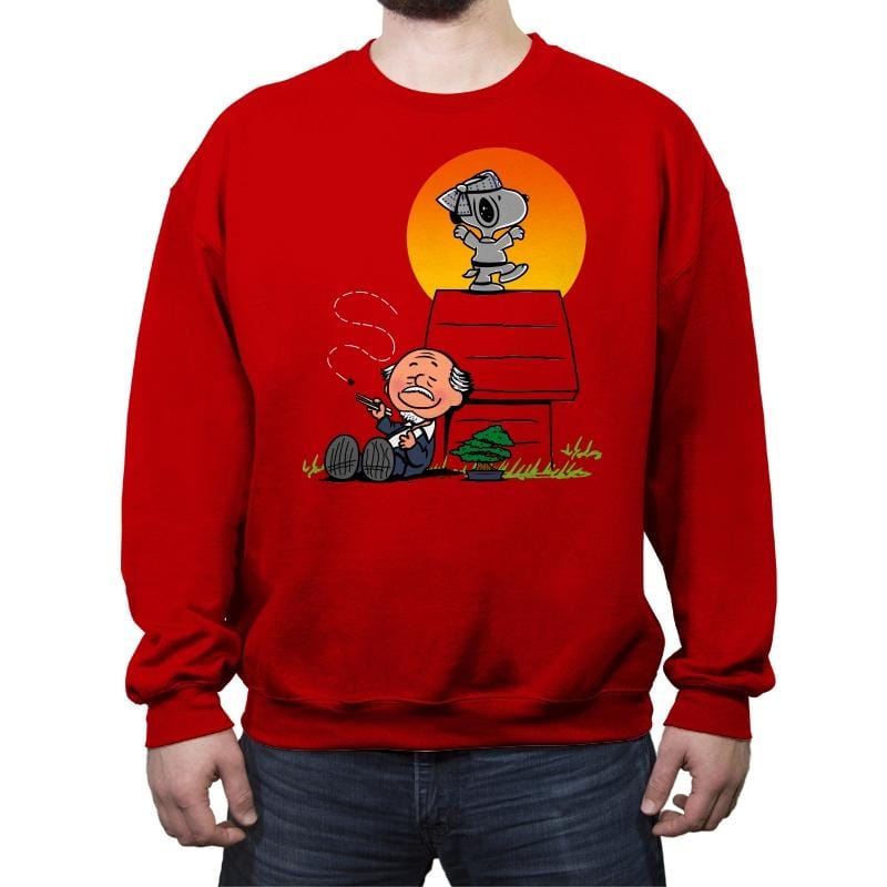 Karate Nuts - Crew Neck Sweatshirt Crew Neck Sweatshirt RIPT Apparel Small / Red
