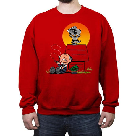 Karate Nuts - Crew Neck Sweatshirt Crew Neck Sweatshirt RIPT Apparel Small / Red