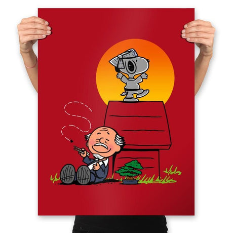 Karate Nuts - Prints Posters RIPT Apparel 18x24 / Red