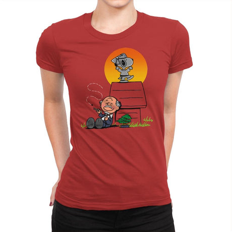 Karate Nuts - Womens Premium T-Shirts RIPT Apparel Small / Red