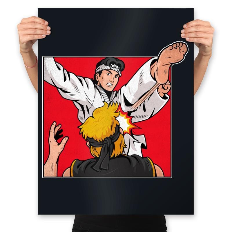 Karate Slap - Prints Posters RIPT Apparel 18x24 / Black