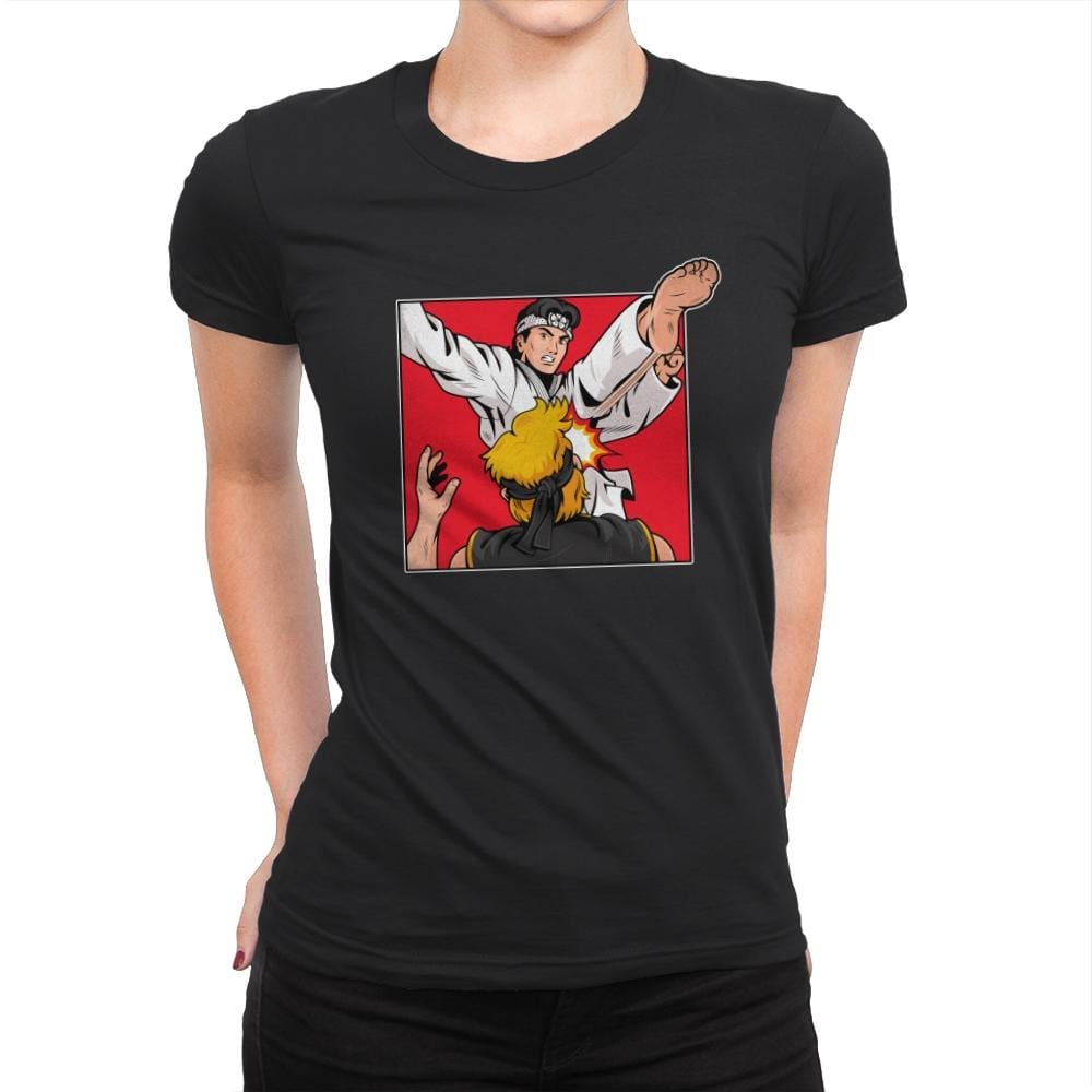Karate Slap - Womens Premium T-Shirts RIPT Apparel Small / Black