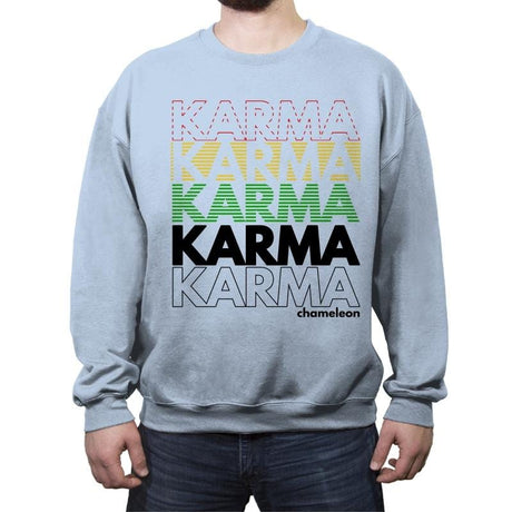 Karma Club - Crew Neck Sweatshirt Crew Neck Sweatshirt RIPT Apparel Small / Light Blue