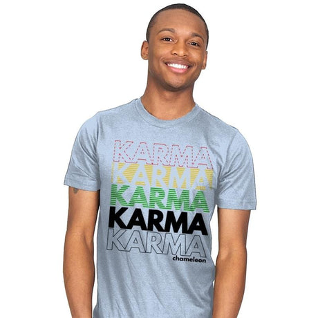 Karma Club - Mens T-Shirts RIPT Apparel Small / Baby Blue