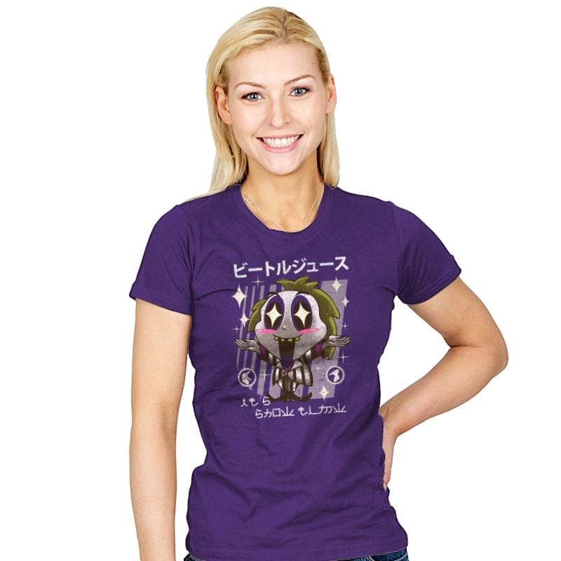 Kawaii Beetle - Womens T-Shirts RIPT Apparel Small / Purple