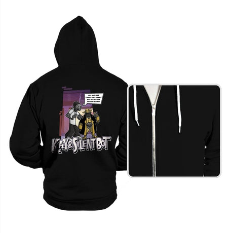Kay & Silent Bot - Hoodies Hoodies RIPT Apparel Small / Black