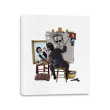 Keanu Triple Self Portrait - Canvas Wraps Canvas Wraps RIPT Apparel 11x14 / White