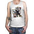 Keanu Triple Self Portrait - Tanktop Tanktop RIPT Apparel X-Small / White