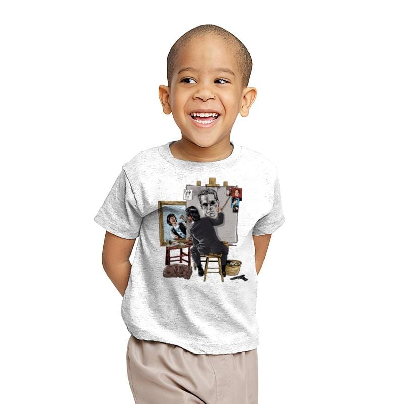 Keanu Triple Self Portrait - Youth T-Shirts RIPT Apparel X-small / White