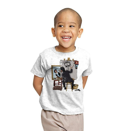 Keanu Triple Self Portrait - Youth T-Shirts RIPT Apparel X-small / White