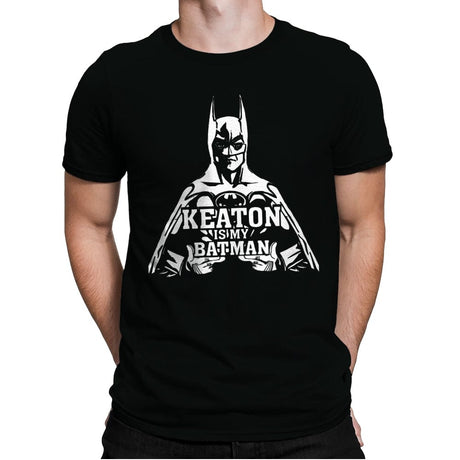 Keaton is my Batman - Mens Premium T-Shirts RIPT Apparel Small / Black