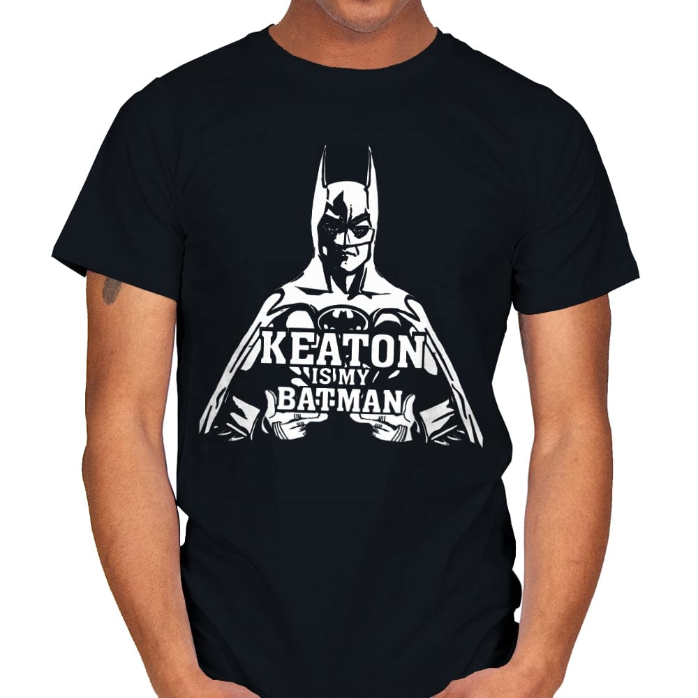 Keaton is my Batman - Mens T-Shirts RIPT Apparel Small / Black