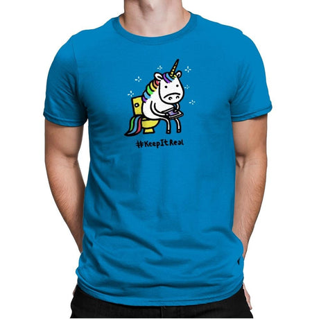 Keep It Real - Mens Premium T-Shirts RIPT Apparel Small / Turqouise