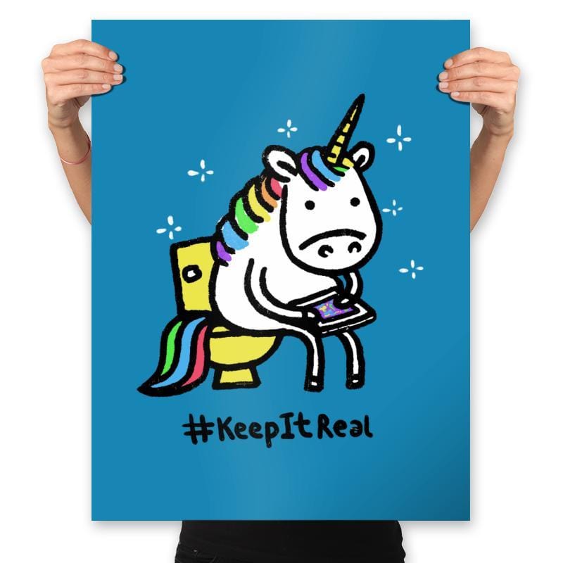 Keep It Real - Prints Posters RIPT Apparel 18x24 / Sapphire