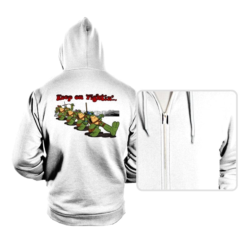 Keep on Fightin´... - Hoodies Hoodies RIPT Apparel Small / White