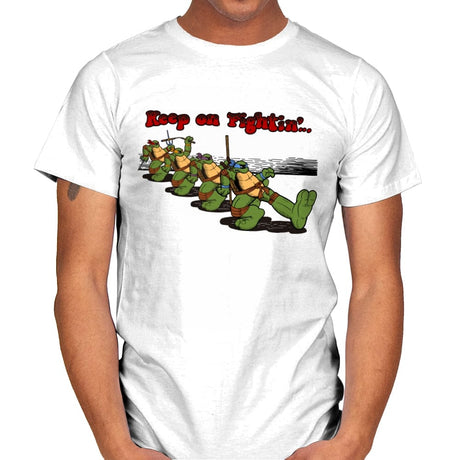 Keep on Fightin´... - Mens T-Shirts RIPT Apparel Small / White