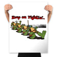 Keep on Fightin´... - Prints Posters RIPT Apparel 18x24 / White