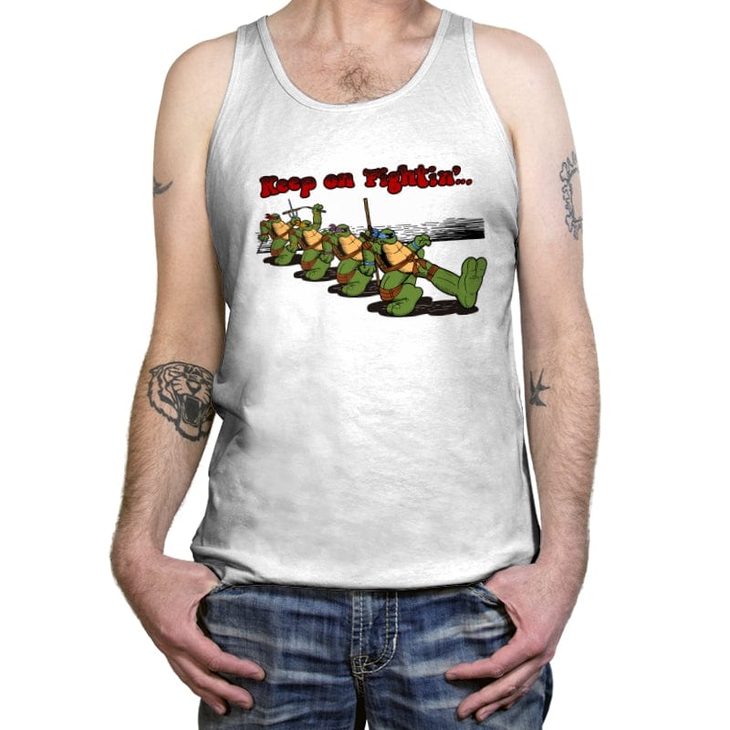 Keep on Fightin´... - Tanktop Tanktop RIPT Apparel X-Small / White