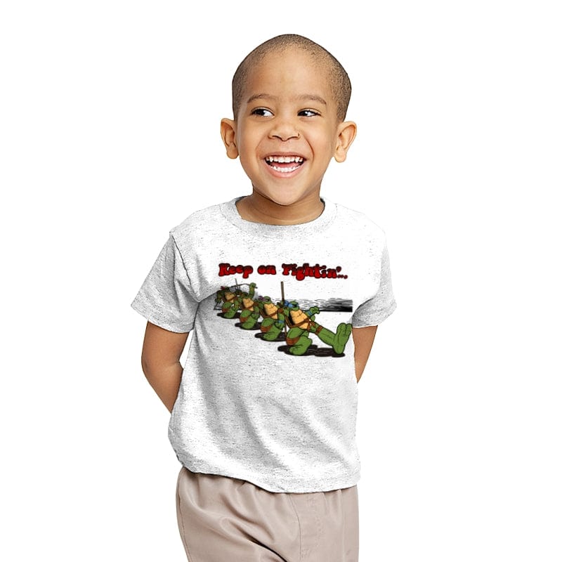 Keep on Fightin´... - Youth T-Shirts RIPT Apparel X-small / White