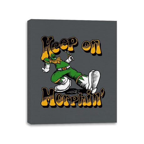 Keep on Morphin - Canvas Wraps Canvas Wraps RIPT Apparel 11x14 / Charcoal