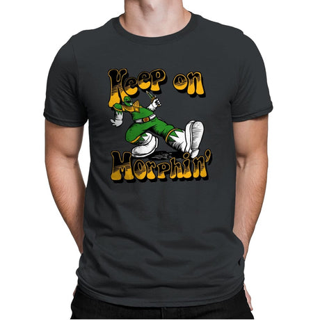Keep on Morphin - Mens Premium T-Shirts RIPT Apparel Small / Heavy Metal
