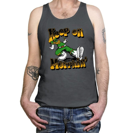 Keep on Morphin - Tanktop Tanktop RIPT Apparel X-Small / Asphalt