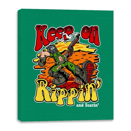 Keep on Rippin' - Canvas Wraps Canvas Wraps RIPT Apparel 16x20 / Kelly