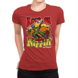 Keep on Rippin' - Womens Premium T-Shirts RIPT Apparel Small / Red