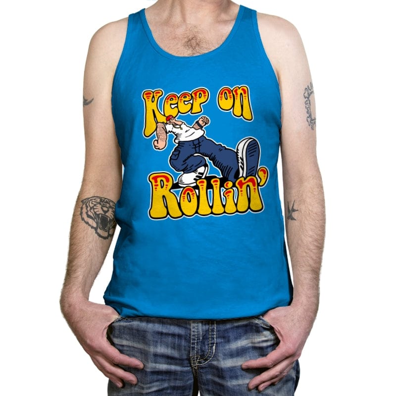 Keep on Rollin - Tanktop Tanktop RIPT Apparel X-Small / Teal