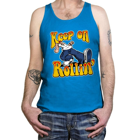 Keep on Rollin - Tanktop Tanktop RIPT Apparel X-Small / Teal