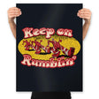 Keep On Rumblin' - Prints Posters RIPT Apparel 18x24 / Black