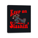 Keep on Slashin - Canvas Wraps Canvas Wraps RIPT Apparel 11x14 / Black